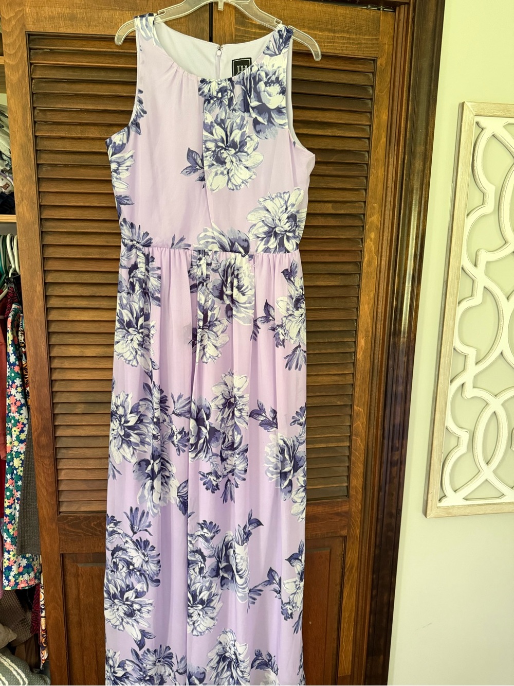 Lavender Floral Maxi Dress
